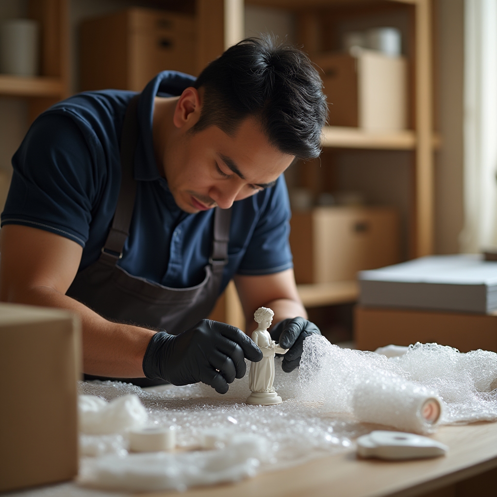 Fachgerechtes Verpacken von Gegenständen